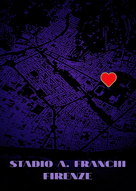 Stadio A. Franchi Firenze Map