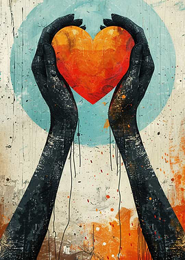 Hands Holding a Heart