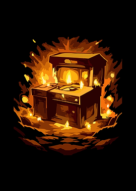 Mysterious Altar with Candles