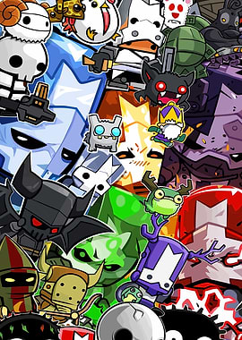 Castle Crashers Character Collage