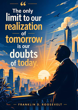 Franklin D. Roosevelt quote about doubts