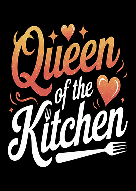 Queen of the Kitchen Text Art