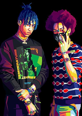 Ayo & Teo in vibrant pop art style