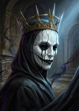 Dark King with Crown and Mask