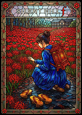 Silent Hill f Stained Glass Art