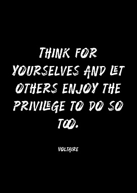 Voltaire Quote on Thinking