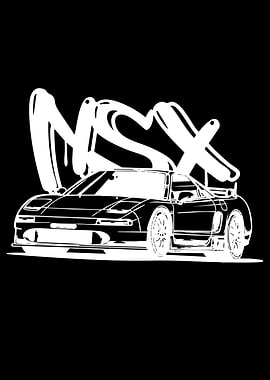 NSX Car Graffiti Art