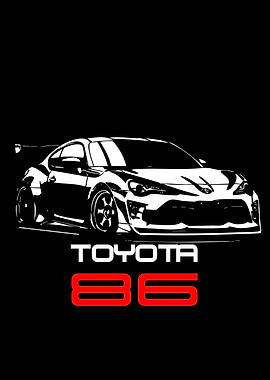 Toyota 86 Car Graphic