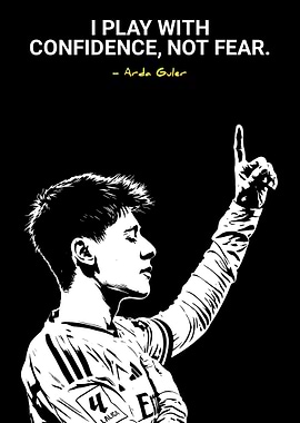 Arda Guler quote poster