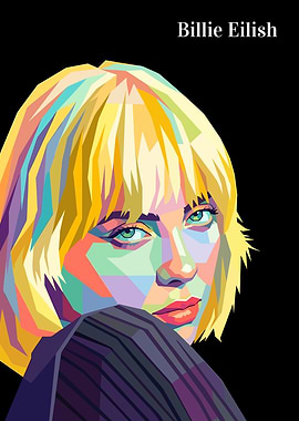 Billie Eilish Pop Art Portrait