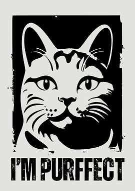 I'm Purrfect Cat Graphic