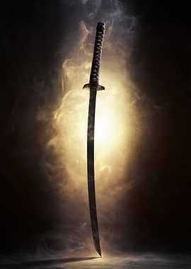 Katana Sword in Smoke