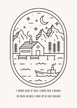 Cabin by the Lake at Night Noah Kahan