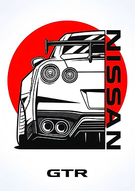 Nissan GTR Car Art