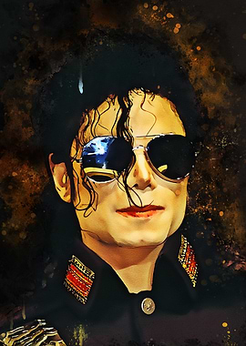 Michael Jackson Splatter Art