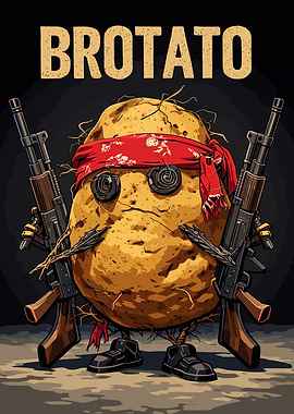 Brotato Character with Guns