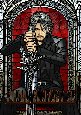 Final Fantasy XV Stained Glass Art