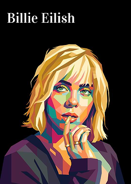 Billie Eilish Pop Art Portrait
