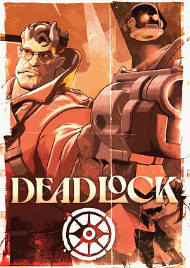 Deadlock Game Poster with Characters