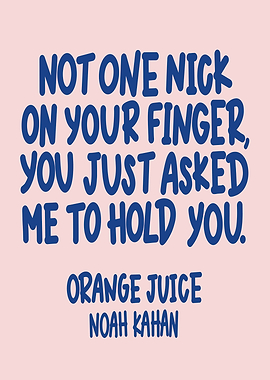 Orange Juice by Noah Kahan Lyrics