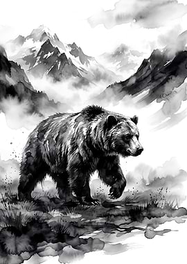 Bear in Misty Mountains
