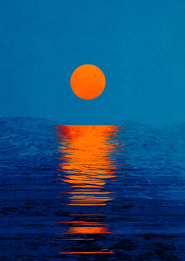 Sunset Reflection on Water