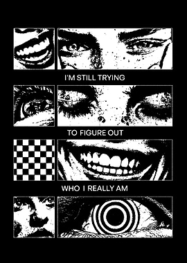 Abstract Faces and Text