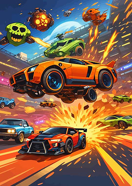 Rocket League Cars in Action