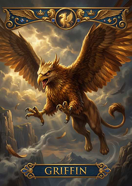Majestic Griffin in Flight