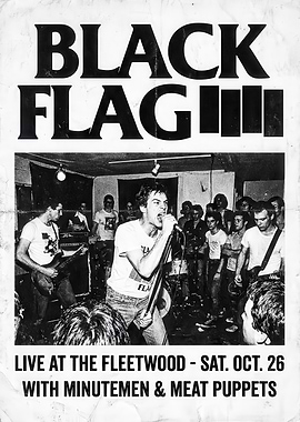 Black Flag Live at the Fleetwood Poster
