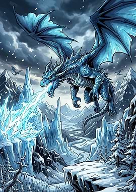 Ice Dragon Breathing Frost