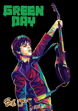 Green Day Billie Joe Armstrong Pop Art