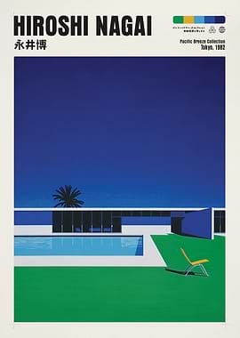 Hiroshi Nagai Pacific Breeze Collection Poster