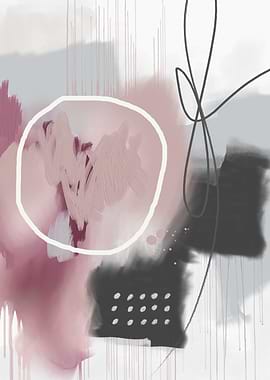 Abstract Brushstrokes and Lines