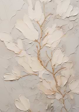 Textured Floral Painting