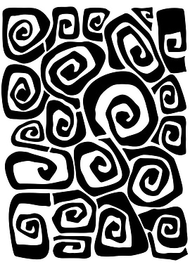Black and White Swirl Pattern