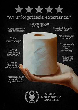 Toilet Paper Review Poster