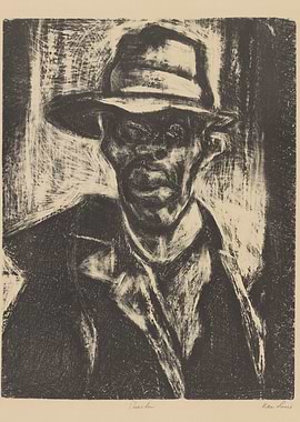 Self-Portrait of a Man in a Hat