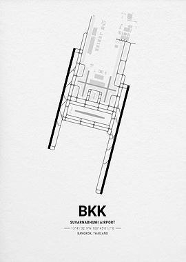 Suvarnabhumi Airport BKK Airport Map