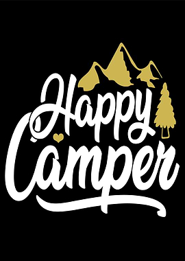 Happy Camper Mountains and Tree