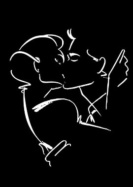 Couple Kissing Silhouette