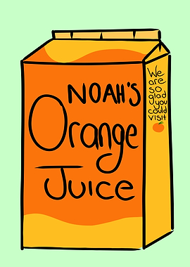 Noah's Orange Juice Carton