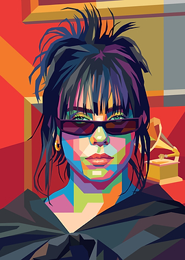 Billie Eilish Pop Art Portrait