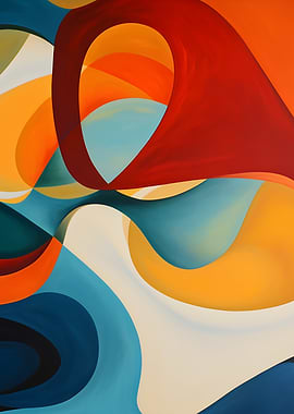 Abstract Swirls of Color