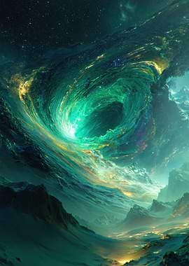 Cosmic Vortex and Alien Landscape