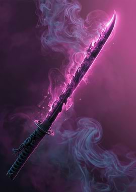 Glowing Cosmic Katana