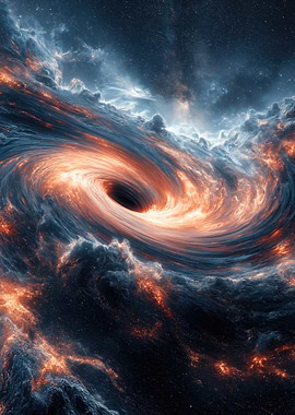 Cosmic Black Hole Swirl