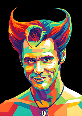 Jim Carrey WPAP Portrait