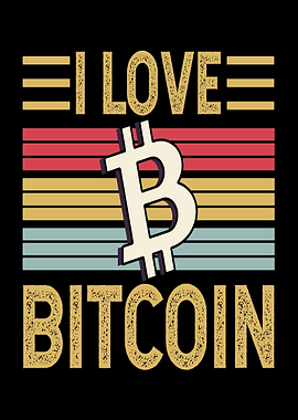 I Love Bitcoin Retro Design