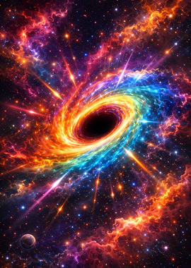 Black Hole with Rainbow Accretion Disk